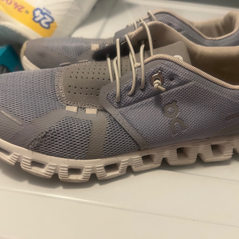 On cloud shoes